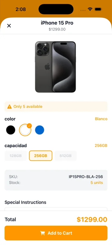 Productos con Variantes Ilimitadas