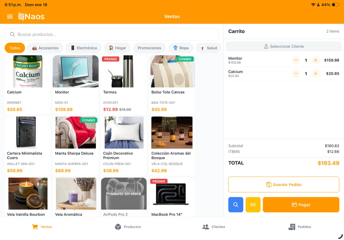 Carrito de Servicios