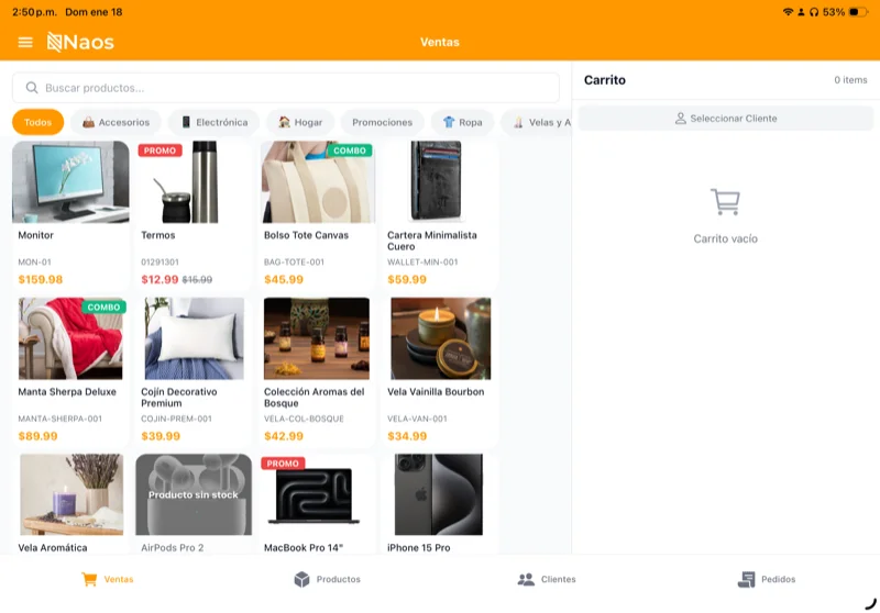 Servicios Organizados por Categoría y Duración